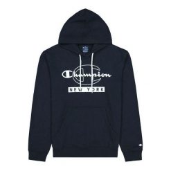 Bluza bez kaptura Męska Champion New York Graphic Print Ciemnoniebieski. Niebieskie bluzy męskie Champion, m, bez wzorów, z bawełny, bez kaptura. Za 110.86 zł.