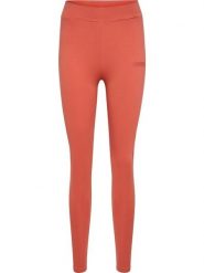 Legginsy damskie Hummel - wysoki stan, długie, jasnobrązowe. Czerwone legginsy damskie Hummel, s, bez wzorów, z bawełny. Za 85.45 zł.