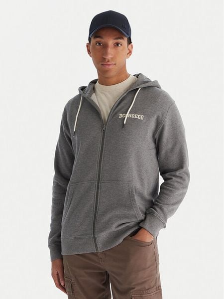 DC Shoes Bluza Baseline ADYFT03389 Szary Regular Fit. Szare bluzy męskie DC Shoes, m, bez wzorów, z bawełny, bez kaptura. Za 349.99 zł.