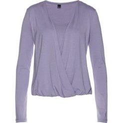 Shirt w optyce podwójnego bonprix dymny fioletowy. Bluzki damskie marki bonprix. Za 79.99 zł.