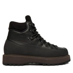 Trzewiki Diemme. Czarne botki męskie Diemme, bez wzorów, bez zapięcia. Za 2,299.00 zł.