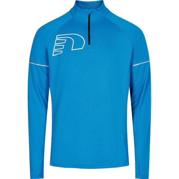 Bluza Newline core zip neck. Niebieskie bluzy męskie Newline, xl, bez wzorów, z materiału, bez kaptura, do biegania. Za 280.75 zł.