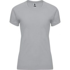 Damska Koszulka Sportowa Z Krótkim Rękawem Bahrain. Szare koszulki sportowe damskie ROLY, bez wzorów, bez kołnierzyka, bez ramiączek, trekkingowe. Za 27.99 zł.