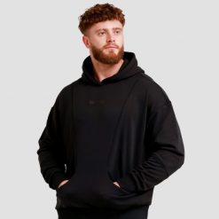 Bluza męska fitness z kapturem czarna Unity. Czarne bluzy sportowe męskie GYMBEAM, m, bez wzorów, z bawełny, z kapturem, na fitness i siłownię. Za 122.90 zł.