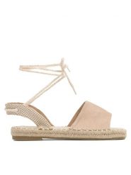 DeeZee Espadryle WSS20457-02 Beżowy. Brązowe sandały damskie DeeZee, bez wzorów, z materiału, bez obcasa, bez zapięcia. Za 69.99 zł.