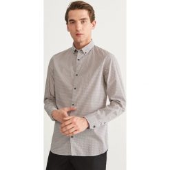 Wzorzysta koszula slim fit - Bordowy. Czerwone koszule męskie Reserved. Za 119.99 zł.