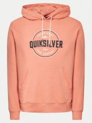Quiksilver Bluza Circle Up Hoodie EQYSF03151 Pomarańczowy Regular Fit. Brązowe bluzy męskie Quiksilver, m, bez wzorów, z bawełny, bez kaptura. Za 139.99 zł.
