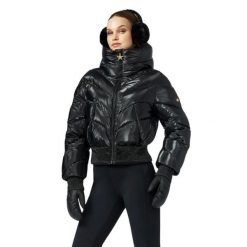 Damska kurtka narciarska Goldbergh. Czarne kurtki snowboardowe damskie Goldbergh, l, bez wzorów, z materiału, krótkie, bez kaptura, do jazdy konnej. Za 3,366.99 zł.