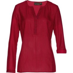 Tunika bonprix czerwono-czarny z nadrukiem. Czerwone tuniki damskie bonprix, z nadrukiem, z długim rękawem. Za 54.99 zł.