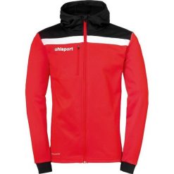 Kurtka Uhlsport Offense 23. Czarne bluzy męskie Uhlsport, xl, bez wzorów, z polaru, z kapturem. W wyprzedaży za 241.50 zł.