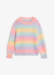 Sweter boxy. Brązowe swetry damskie bonprix, bez wzorów, bez kołnierzyka, bez ramiączek, bez kaptura. Za 149.99 zł.