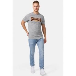T-shirt o wąskim kroju Lonsdale Classic. Szare t-shirty męskie Lonsdale, bez wzorów, sportowe, bez kołnierzyka. Za 167.00 zł.