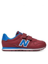 New Balance Sneakersy PV500CMB Czerwony. Czerwone buty sportowe chłopięce New Balance, bez wzorów, ze skóry, bez zapięcia. Za 199.99 zł.