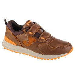 Buty sportowe Sneakersy chłopięce, Joma 800 Jr 22 J800W. Brązowe trampki i tenisówki chłopięce Joma, bez wzorów, z materiału, sportowe, przed kostkę, bez zapięcia. Za 79.99 zł.
