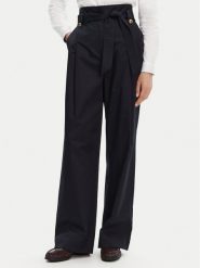 Barbour Spodnie materiałowe Elsie LTR0385NY99 Granatowy Wide Leg. Niebieskie spodnie materiałowe damskie Barbour, bez wzorów, z bawełny. Za 299.99 zł.