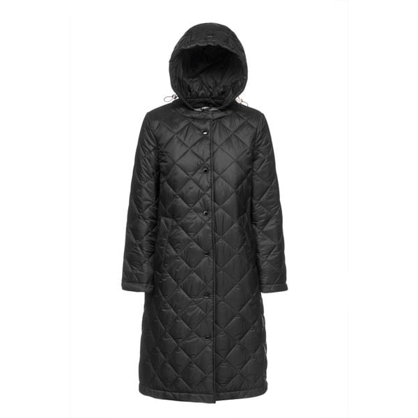Kurtka GEOX W4620B Czarny. Czarne kurtki damskie Geox, bez wzorów, z puchu, bez kaptura. Za 550.99 zł.