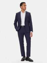HUGO Garnitur Henry/Getlin232X 50547345 Granatowy Slim Fit. Niebieskie garnitury męskie Hugo, bez wzorów, z syntetyku. Za 1,849.00 zł.