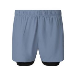 Szorty 2 w 1 Endurance Kros. Czarne krótkie spodenki sportowe męskie Endurance, bez wzorów, na fitness i siłownię. Za 159.00 zł.