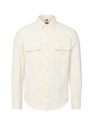 Nils Sundström Koszula męska Mężczyźni Regular Fit Bawełna biały jednolity, L. Białe koszule męskie Nils Sundström, l, bez wzorów, z bawełny, bez kołnierzyka, bez ramiączek. Za 299.95 zł.