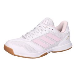 Damskie buty halowe adidas Ligra 8. Białe obuwie sportowe damskie Adidas, bez wzorów, z materiału, na fitness i siłownię. Za 338.50 zł.