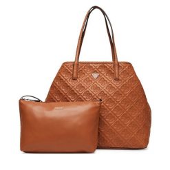 Torebka Guess. Brązowe torebki do ręki damskie Guess, z aplikacjami, bez dodatków. Za 479.99 zł.