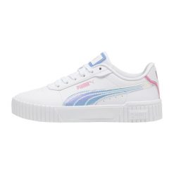 Buty do chodzenia damskie Puma Carina 2. Białe obuwie sportowe damskie Puma, bez wzorów, z materiału, trekkingowe. Za 251.00 zł.