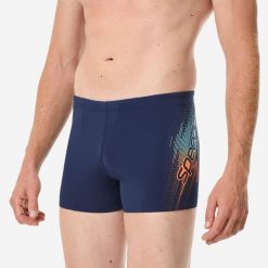 Bokserki pływackie męskie Speedo. Niebieskie kąpielówki męskie Speedo, m, bez wzorów, z materiału, do pływania. Za 139.99 zł.