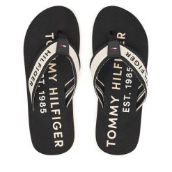 Japonki Tommy Hilfiger. Czarne klapki męskie Tommy Hilfiger, sportowe. Za 169.99 zł.