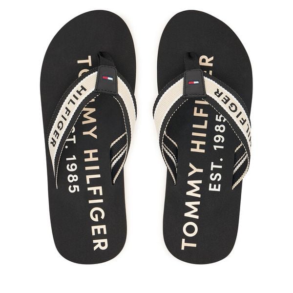 Japonki Tommy Hilfiger. Czarne klapki męskie Tommy Hilfiger, sportowe. Za 169.99 zł.
