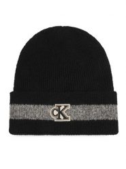 Calvin Klein Czapka LV04F8100G Czarny. Czarne czapki i kapelusze damskie Calvin Klein, na zimę, bez wzorów, z poliesteru. Za 209.99 zł.
