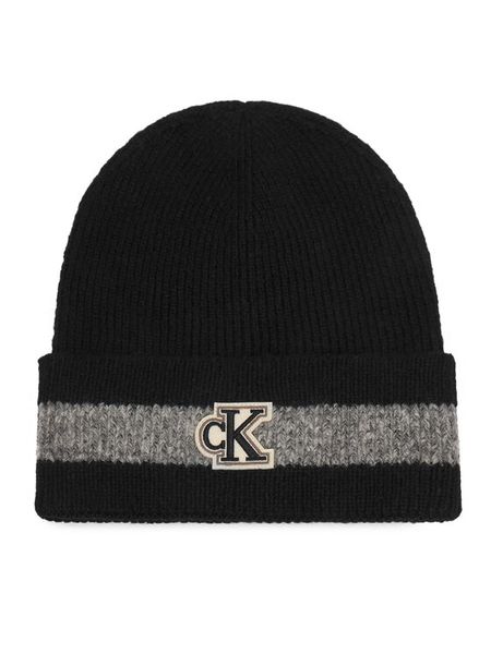 Calvin Klein Czapka LV04F8100G Czarny. Czarne czapki i kapelusze damskie Calvin Klein, na zimę, bez wzorów. Za 209.99 zł.