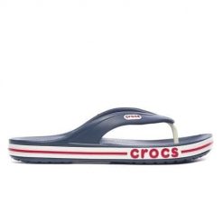 Japonki męskie Crocs Bayaband Flip. Białe klapki męskie Crocs, z materiału. Za 139.00 zł.