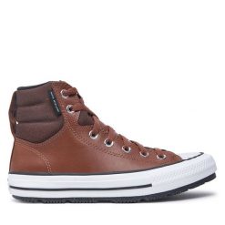 Trampki Converse. Brązowe trampki i tenisówki chłopięce Converse, bez wzorów, retro, bez zapięcia. Za 239.99 zł.