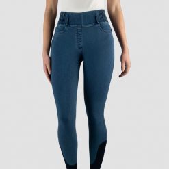 Dziewczęce spodnie do jazdy konnej Horka Laura. Niebieskie spodnie materiałowe damskie Horka, bez wzorów, do jazdy konnej. Za 383.00 zł.