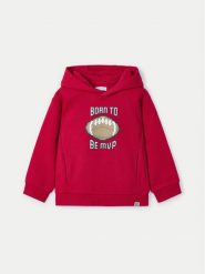 Mayoral Bluza 4451 Czerwony Regular Fit. Czerwone bluzy dla chłopców Mayoral, bez wzorów, z syntetyku, bez ramiączek, bez kaptura. Za 69.99 zł.