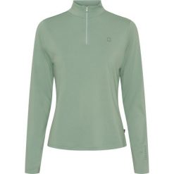 Damska koszulka jeździecka z zamkiem 1/2 Equipage Kolyma. Zielone t-shirty damskie EQUIPAGE, xl, bez wzorów, bez kołnierzyka. Za 189.00 zł.
