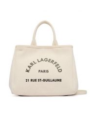 KARL LAGERFELD Torebka B2W50003 Beżowy. Brązowe torebki do ręki damskie KARL LAGERFELD, bez wzorów, z materiału, bez dodatków. Za 429.99 zł.