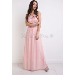 Sukienka Loren Pudrowa. Sukienki damskie marki Modaforyou. Za 159.00 zł.