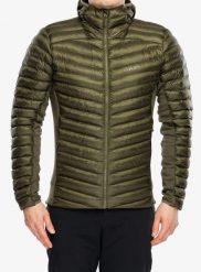 Kurtka ocieplana Rab Cirrus Flex Hoody - olive M. Zielone kurtki męskie RAB, l, bez wzorów, z polaru, bez kaptura. Za 582.99 zł.