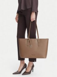 Nine West Torebka EO-QUIET ELEGANCE-LDA9895 Beżowy ciemny. Brązowe torebki do ręki damskie Nine West, bez wzorów, bez dodatków. Za 449.99 zł.