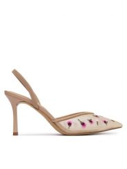 Aldo Szpilki Carollina 14296304 Beżowy. Brązowe szpilki damskie Aldo, bez wzorów, z materiału, bez obcasa, bez zapięcia. Za 459.99 zł.