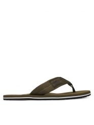 Tommy Hilfiger Japonki Patch Hilfiger Beach Sandal FM0FM05804 Zielony. Zielone klapki męskie Tommy Hilfiger, z materiału. Za 169.99 zł.