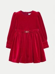 Abel & Lula Sukienka elegancka 5536 Czerwony Regular Fit. Czerwone sukienki dla dziewczynek Abel & Lula, bez wzorów, z syntetyku, eleganckie, bez ramiączek. Za 229.99 zł.