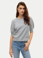 Vero Moda Sweter Doffy 10278313 Szary Regular Fit. Szare swetry damskie Vero Moda, s, bez wzorów, z syntetyku, bez kołnierzyka, bez ramiączek, bez kaptura. Za 109.99 zł.