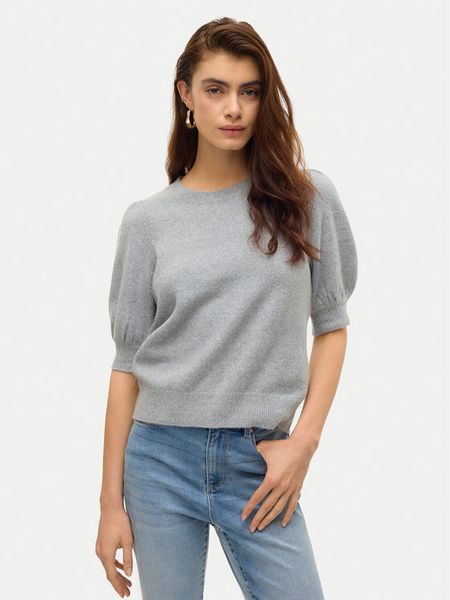 Vero Moda Sweter Doffy 10278313 Szary Regular Fit. Szare swetry damskie Vero Moda, s, bez wzorów, z syntetyku, bez kołnierzyka, bez ramiączek, bez kaptura. Za 69.99 zł.