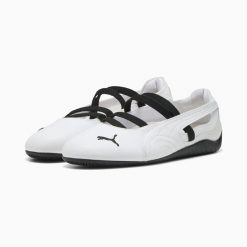 Puma Baleriny damskie produkt sportowy damski. Czarne baleriny damskie Puma, bez wzorów, z materiału, eleganckie, bez obcasa. Za 503.10 zł.
