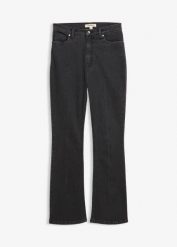 Dżinsy bootcut z wysokim stanem. Niebieskie jeansy damskie bonprix, z podwyższonym stanem. Za 129.99 zł.