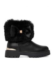Guess Botki CEO-CS6772-04 Czarny. Czarne botki dziewczęce Guess, ze skóry, bez zapięcia. Za 199.99 zł.
