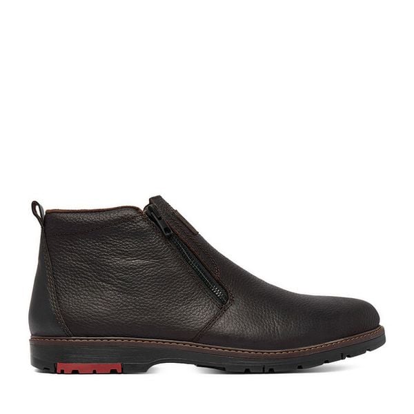 Botki Rieker. Czarne botki męskie Rieker, bez wzorów, bez zapięcia. Za 429.99 zł.