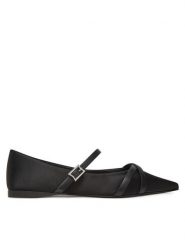 Max Mara Półbuty Satinflat 2514521272600 Czarny. Czarne półbuty damskie Max Mara, bez wzorów, z materiału, bez obcasa, na płaskiej podeszwie, bez zapięcia. Za 1,369.00 zł.
